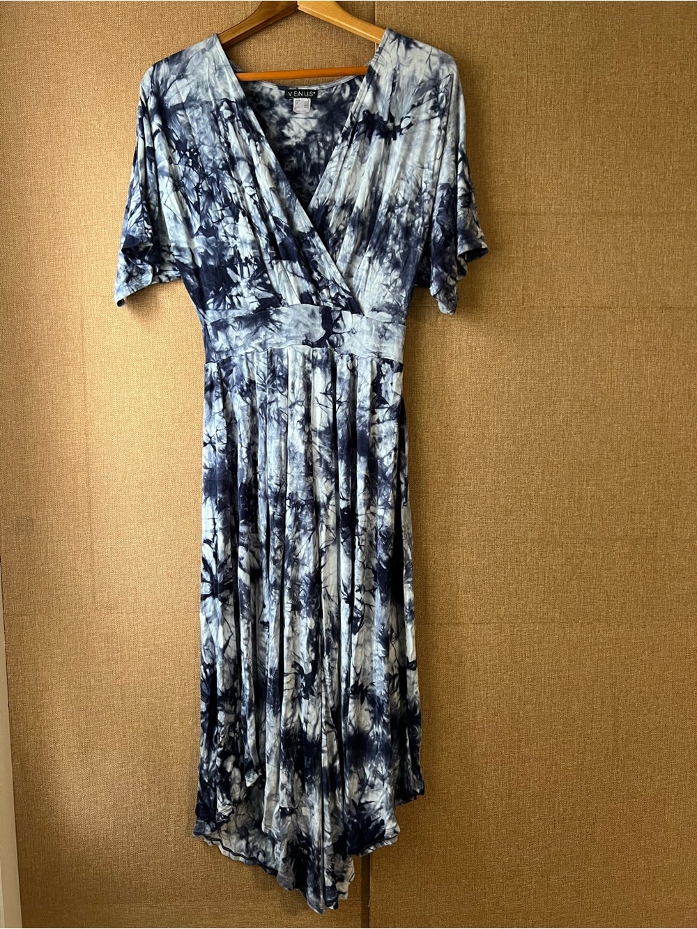 Small Woman’s Venus Jumpsuit Tie-Dye Deep V Neckline